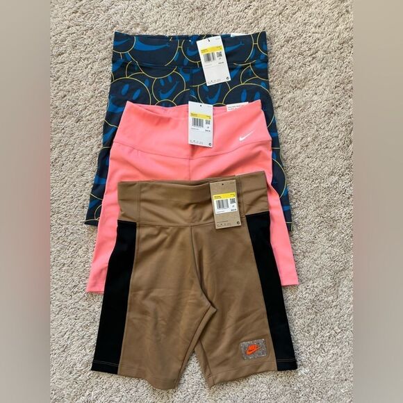 Lot of 3: Nike Mid-Rise 7" Tights Shorts - Picture 1 of 5